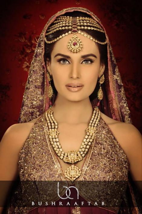 Bridal jewelery sets earings, rings, necklaces, pendants, bracelets and much more at reasonable prices ?Bushra Aftab Kundan Polki Collection? 2013-12